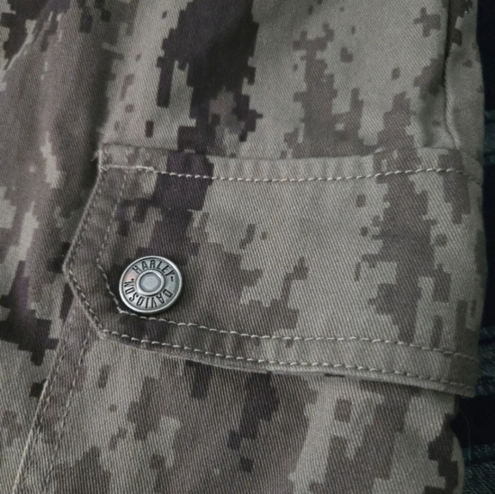 Harley Davidson New Cotton Camo Pants Men 40 x 30 Cargo Pants 112025 - Picture 5 of 12